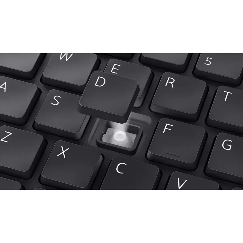 DELL KM555 Tylus belaidis klaviatūros ir pelės rinkinys RF + Bluetooth QWERTY US International Juoda
