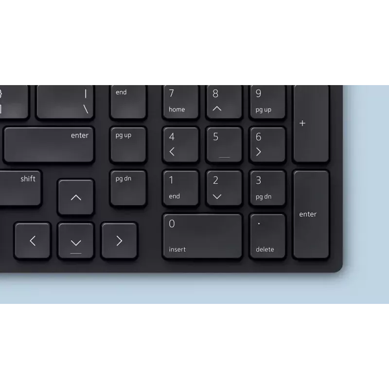 DELL KM555 Tylus belaidis klaviatūros ir pelės rinkinys RF + Bluetooth QWERTY US International Juoda