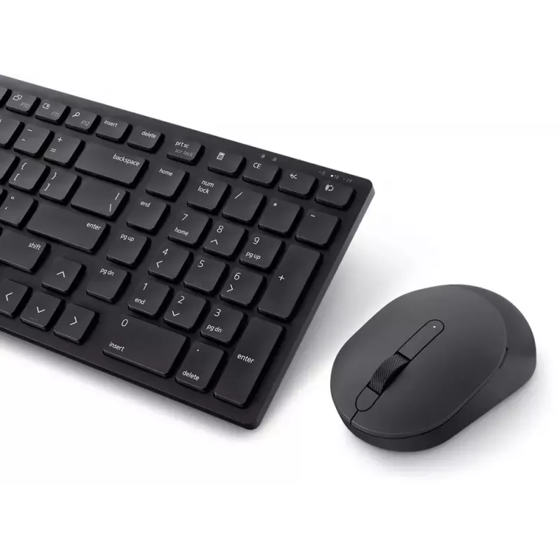 DELL KM555 Tylus belaidis klaviatūros ir pelės rinkinys RF + Bluetooth QWERTY US International Juoda