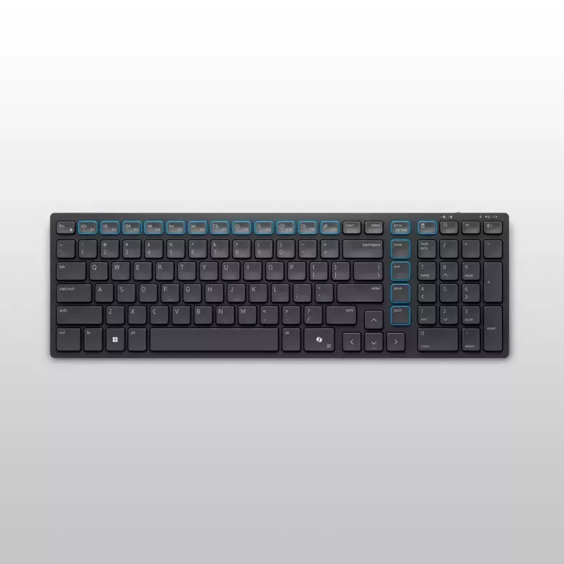 DELL KM555 Tylus belaidis klaviatūros ir pelės rinkinys RF + Bluetooth QWERTY US International Juoda
