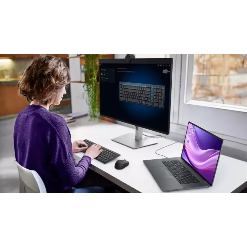 DELL KM555 Tylus belaidis klaviatūros ir pelės rinkinys RF + Bluetooth QWERTY US International Juoda