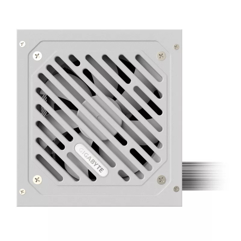 GIGABYTE P650SS ICE 650W maitinimo blokas – PCIe 5.0, 80 PLUS Silver, 120 mm ventiliatorius, ATX 3.0, baltas
