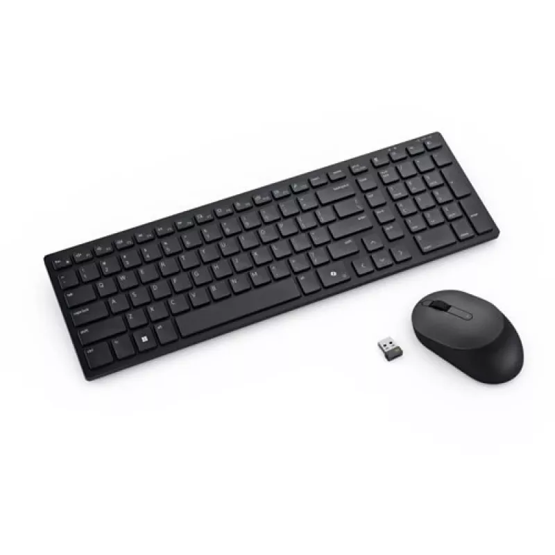 DELL Pro Compact Silent klaviatūra ir pelė KM555 - rusiškas (QWERTY) išdėstymas