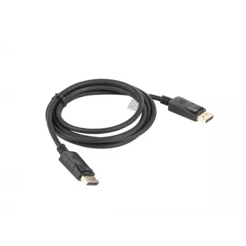 LANBERG DisplayPort kabelis, vyriškas/vyriškas, 19 kontaktų, V1.2, 4K, 1,8 m, juodas