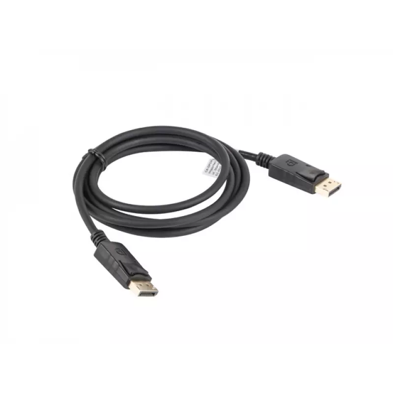 LANBERG DisplayPort kabelis, vyriškas/vyriškas, 19 kontaktų, V1.2, 4K, 1,8 m, juodas