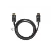 LANBERG DisplayPort kabelis, vyriškas/vyriškas, 19 kontaktų, V1.2, 4K, 1,8 m, juodas