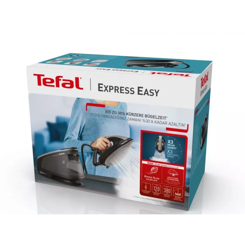 Tefal Express Easy SV6140 garų lyginimo stotis 2200 W 1,7 L juoda, pilka
