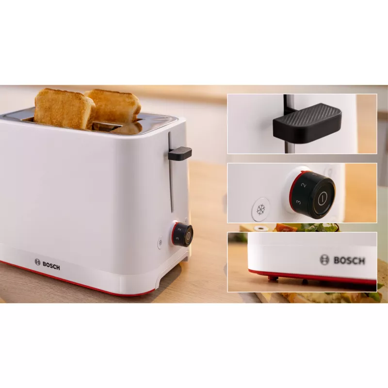 Bosch TAT3M121 skrudintuvas 4 griežinėliai 950 W Baltas