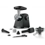 Mėsmalė Bosch MFWS430B – 1900 W, 2 greičiai, 2,5 kg/min, juoda/sidabrinė, 4,3 kg
