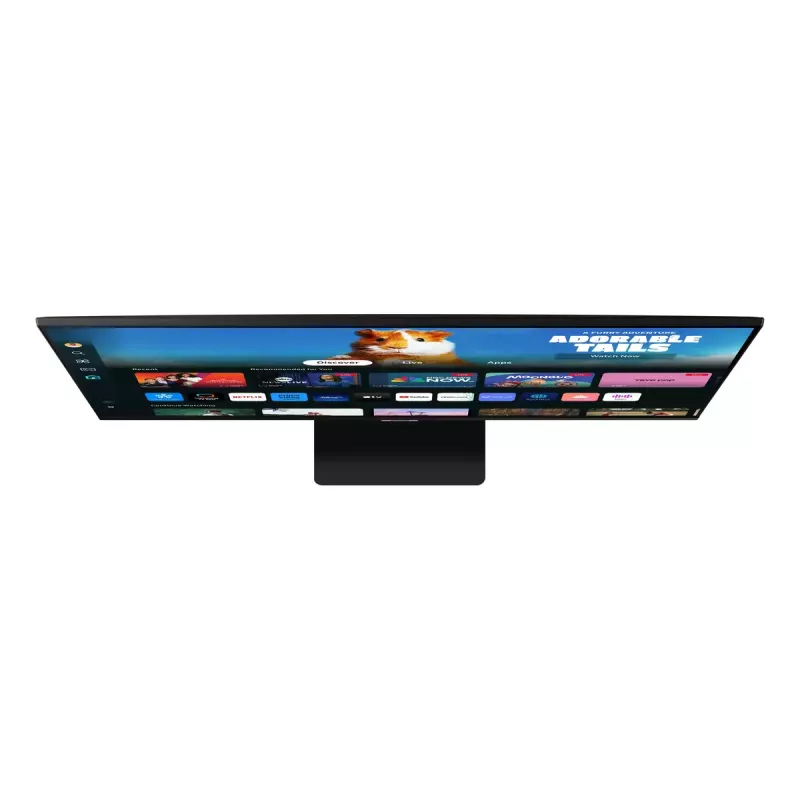 27 colių Samsung M50D monitorius – Full HD (1920×1080), VA LED, 4 ms, 178° žiūrėjimo kampas, įmontuoti garsiakalbiai, USB šakotuvas, VESA, juodas