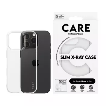 PanzerGlass CARE™ by ® X-Ray Case iPhone 16 Pro, Dėklas, Apple, Apple - iPhone 16 Pro, Skaidrus