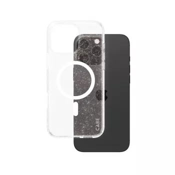 PanzerGlass CARE™ by ® Urban Combat Case Star Lit baltas su MagSafe, skirtas iPhone 16 Pro Max