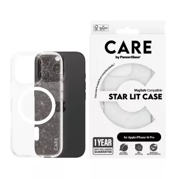 PanzerGlass CARE™ by ® Urban Combat Case Star Lit su White MagSafe iPhone 16 Pro