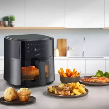 Kepimo krosnelė Caso Designer Air Fryer 6.0 – 1700 W, 6 L talpa, juoda
