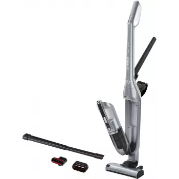 Bosch BCH3P210 2‑in‑1 belaidis ir tinklinis dulkių siurblys, sausas valymas, 0,4 L talpa, pilka/juoda, 3 kg
