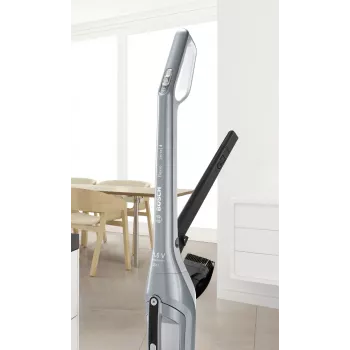 Bosch BCH3P210 2‑in‑1 belaidis ir tinklinis dulkių siurblys, sausas valymas, 0,4 L talpa, pilka/juoda, 3 kg