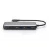 DIGITUS USB-C stotelė, 7 prievadų - HDMI / 2x USB-A 3.2 Gen 2 / GbE / SD / MicroSD - 100W USB Power Delivery