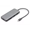 DIGITUS USB-C stotelė, 7 prievadų - HDMI / 2x USB-A 3.2 Gen 2 / GbE / SD / MicroSD - 100W USB Power Delivery
