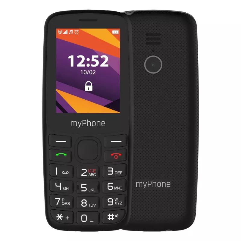 Mobilusis telefonas MYPHONE 6410 LTE | 2,4 colio TFT ekranas | Juoda spalva