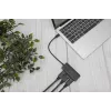 Digitus DS-45334 3 prievadų MST vaizdo šakotuvas, USB-C į 3x DisplayPort, juodas