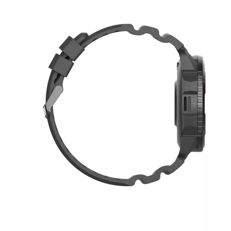 Išmanusis laikrodis Hammer Watch 2 juodas – 1,5 colio AMOLED, GPS, atsparus vandeniui, širdies ritmo stebėjimas, kūno rengybos sekimas
