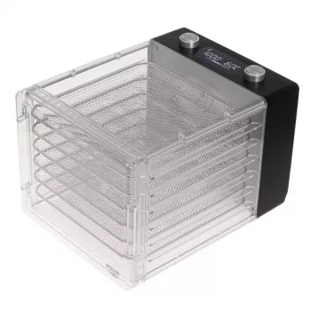 Džiovintuvas Adler AD 6660, 600 W, 6 padėklų, reguliuojamas termostatas, plienas, sulankstomas dizainas