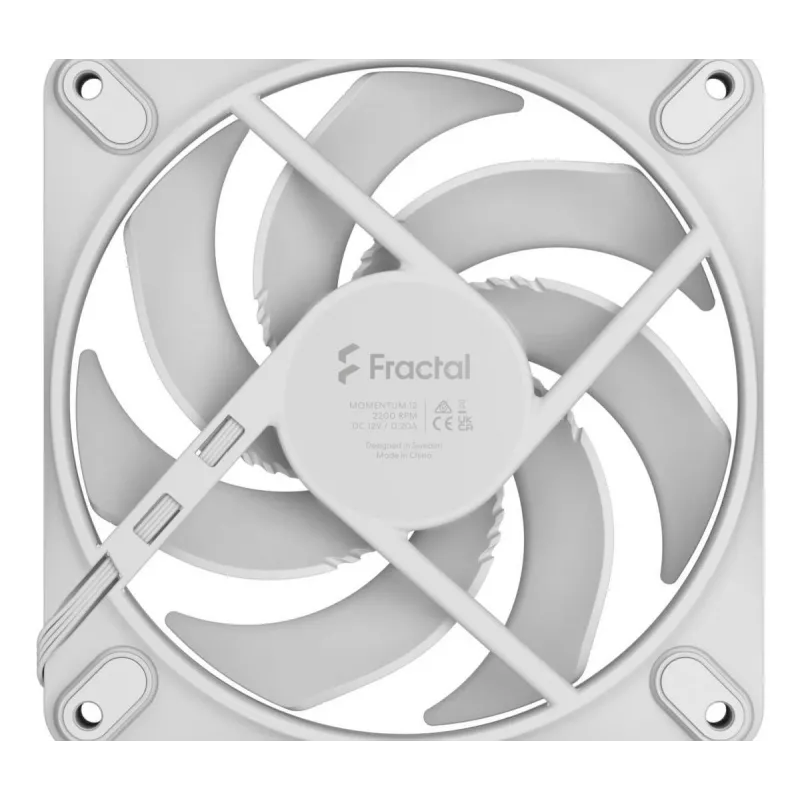 Ventiliatorius Fractal Design Momentum 12 12 cm Baltas 350-2200 RPM 114,6 m³/h