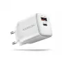 Mobiliojo įrenginio įkroviklis Axagon ACU-PQ20W Universal White