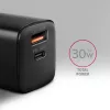 Sieninis įkroviklis Axagon ACU-PQ30 PD3.0 & QC4+ 2x išėjimai 30W