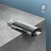 Axagon CRE-SAC SuperSpeed USB-C+USB-A kortelių skaitytuvas 5 Gbps