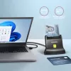 Axagon CRE-SM4N stalinis kontaktinis kortelių skaitytuvas USB 2.0, juodas