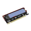 Axagon PCEM2-S PCIe x16 – M.2 NVMe M-rakto adapteris su pasyviu aliumininiu radiatoriumi