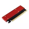 Axagon PCEM2-S PCIe x16 – M.2 NVMe M-rakto adapteris su pasyviu aliumininiu radiatoriumi