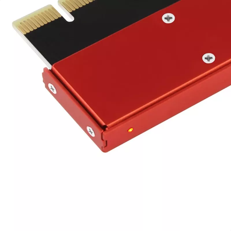 Axagon PCEM2-S PCIe x16 – M.2 NVMe M-rakto adapteris su pasyviu aliumininiu radiatoriumi