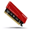 Axagon PCEM2-S PCIe x16 – M.2 NVMe M-rakto adapteris su pasyviu aliumininiu radiatoriumi