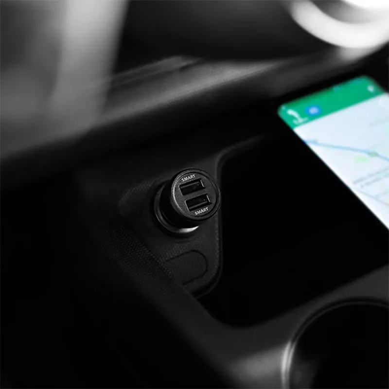 Automobilinis įkroviklis Axagon PWC-5V5 SMART 24W, 2x USB-A, 5V/2.4A + 5V/2.4A