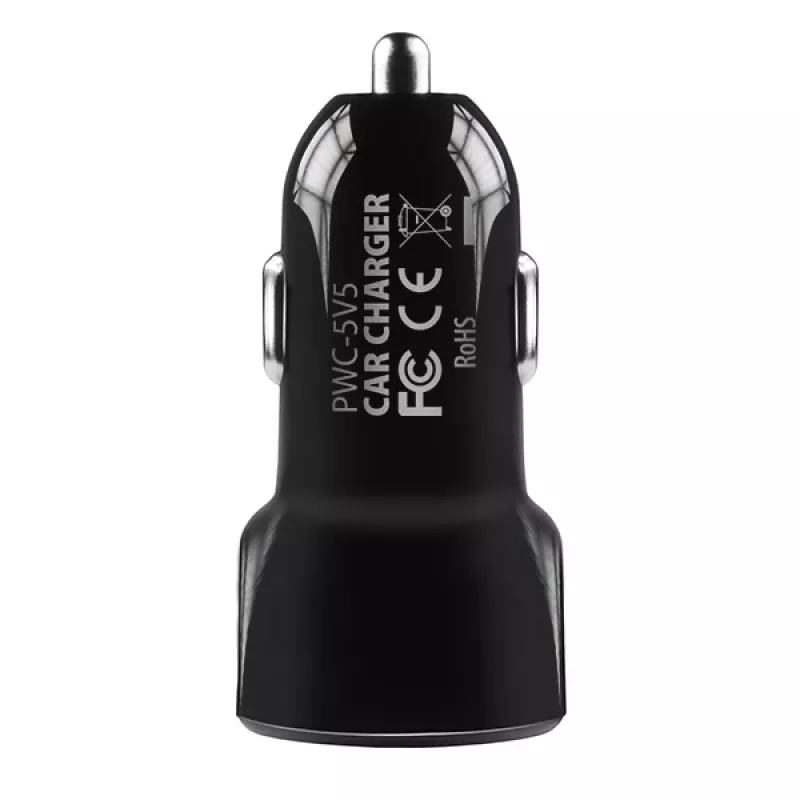 Automobilinis įkroviklis Axagon PWC-5V5 SMART 24W, 2x USB-A, 5V/2.4A + 5V/2.4A
