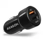 Automobilinis USB įkroviklis Axagon PWC-QC5, 31.5W, QC 3.0, SMART, juodas