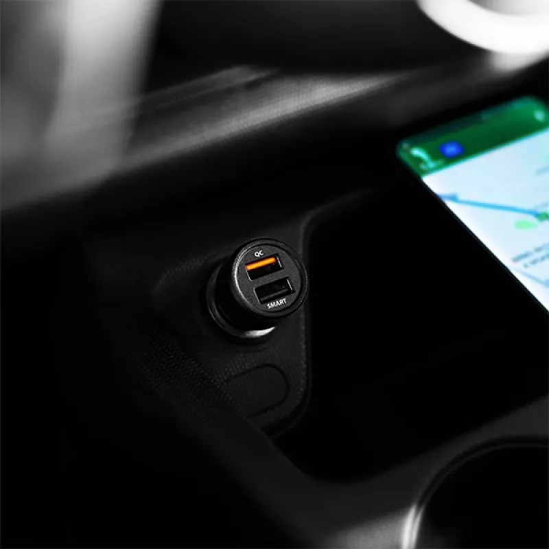 Automobilinis USB įkroviklis Axagon PWC-QC5, 31.5W, QC 3.0, SMART, juodas
