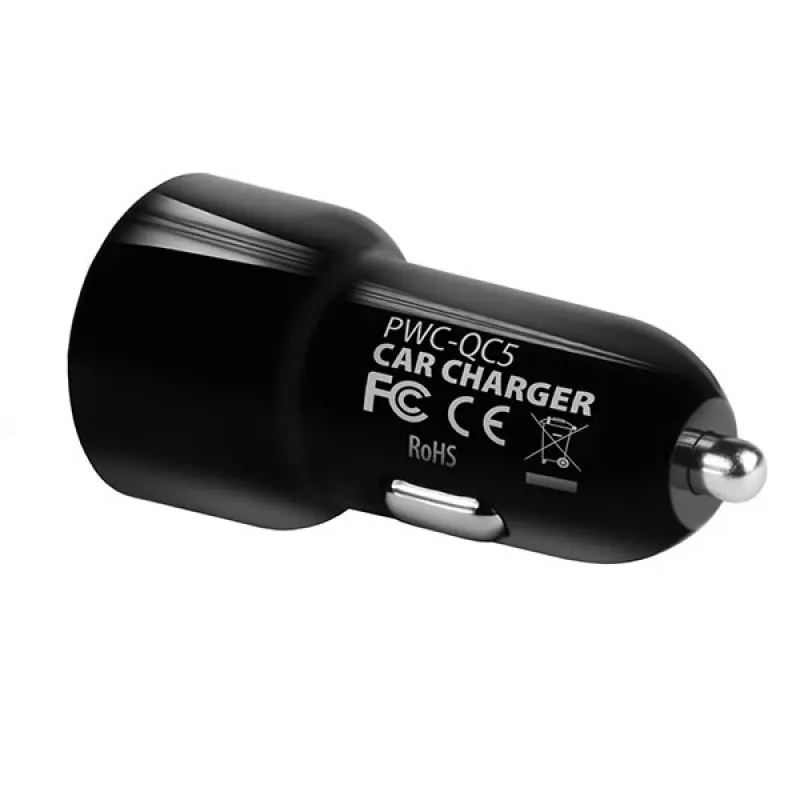 Automobilinis USB įkroviklis Axagon PWC-QC5, 31.5W, QC 3.0, SMART, juodas