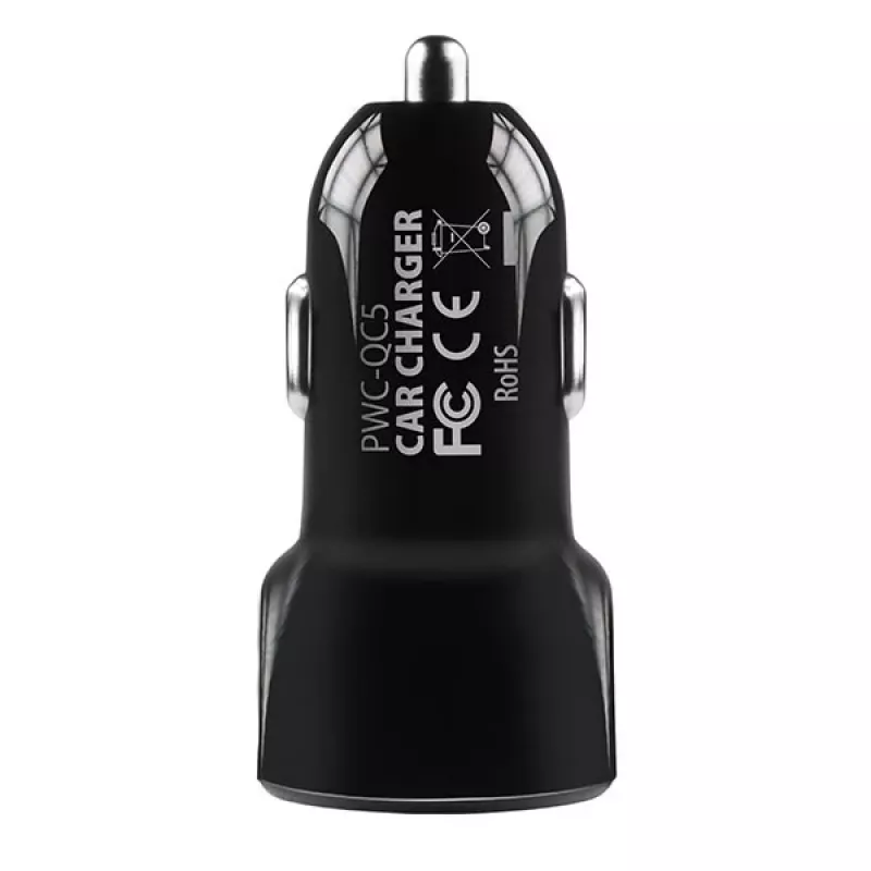 Automobilinis USB įkroviklis Axagon PWC-QC5, 31.5W, QC 3.0, SMART, juodas