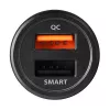 Automobilinis USB įkroviklis Axagon PWC-QC5, 31.5W, QC 3.0, SMART, juodas