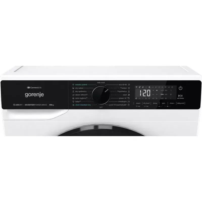 Gorenje WD2PA964ADW skalbyklė su džiovykle 9 kg / 6 kg 1400 aps/min