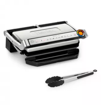 Kontaktinis grilis Tefal OptiGrill + XL GC728D10, 2000 W, nelimpančios plokštės 800 cm², 9 programos, 400×200 mm kepimo paviršius