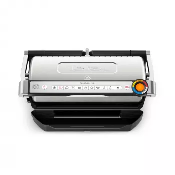 Kontaktinis grilis Tefal OptiGrill + XL GC728D10, 2000 W, nelimpančios plokštės 800 cm², 9 programos, 400×200 mm kepimo paviršius