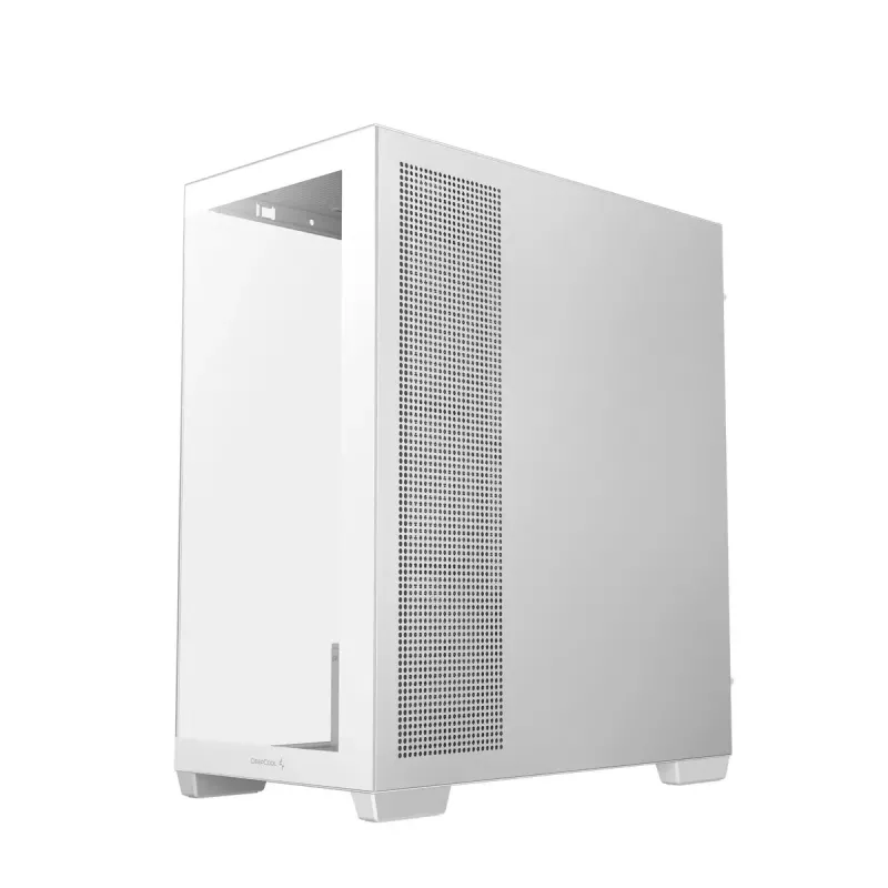PC korpusas DeepCool CG580 4F WH Midi Tower ATX/Micro ATX/ITX, grūdintas stiklas, 3×120 mm + galinis 120 mm ventiliatoriai, baltas