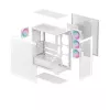 PC korpusas DeepCool CG580 4F WH Midi Tower ATX/Micro ATX/ITX, grūdintas stiklas, 3×120 mm + galinis 120 mm ventiliatoriai, baltas