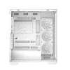 PC korpusas DeepCool CG580 4F WH Midi Tower ATX/Micro ATX/ITX, grūdintas stiklas, 3×120 mm + galinis 120 mm ventiliatoriai, baltas