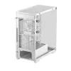 PC korpusas DeepCool CG580 4F WH Midi Tower ATX/Micro ATX/ITX, grūdintas stiklas, 3×120 mm + galinis 120 mm ventiliatoriai, baltas