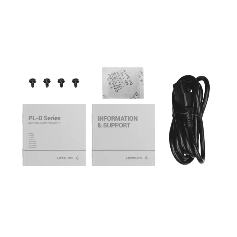 Maitinimo blokas DeepCool PL550D 550W ATX 3.0 80 PLUS Bronze, 120mm ventiliatorius, nemodulinis, 6 SATA, 3x 6+2 PCIe